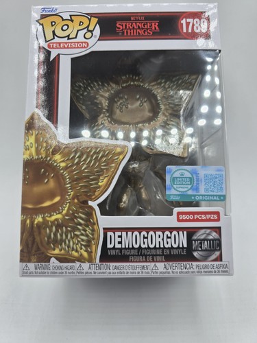 Funko Pop Exclusive LE 9500 Stranger Things Gold Demogorgon IN HAND - Picture 10 of 20