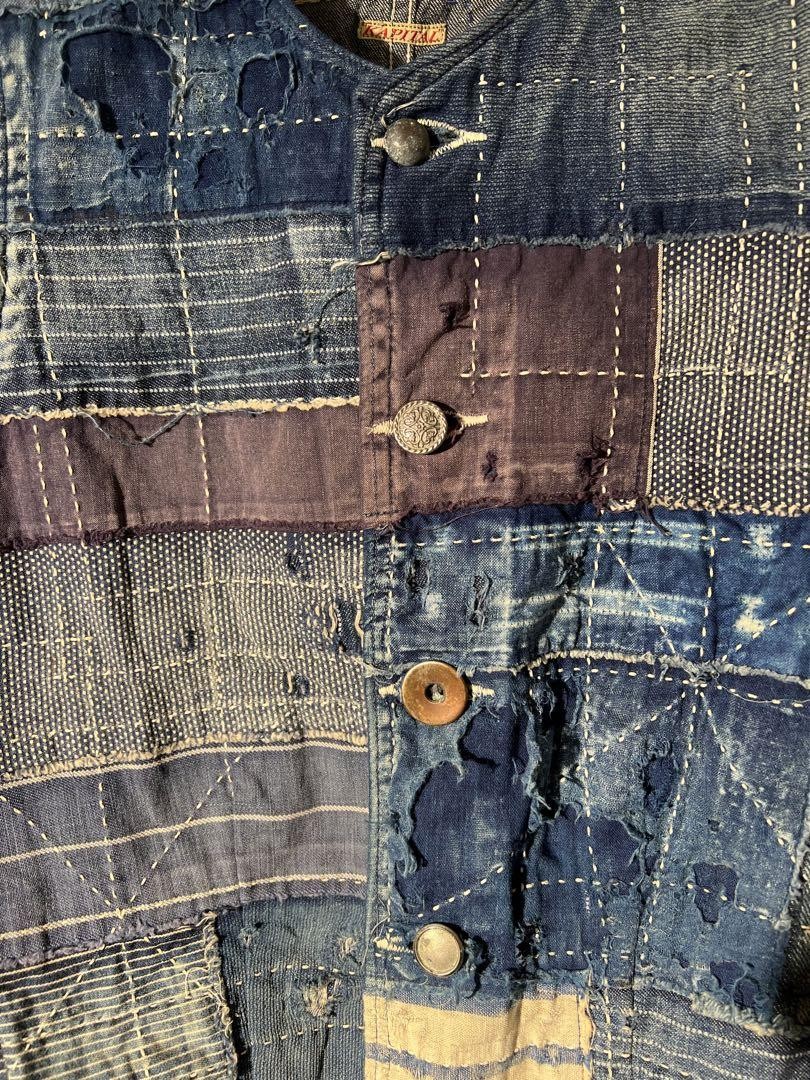 Kapital Men Patchwork Denim Vest Boro Rag JPN Limited Edition Rare