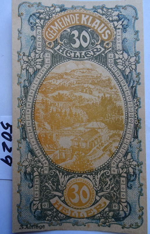 WOW !!!  UPPER  AUSTRIA - GEMEINDE  KLAUS - 30 Heller - AU/UNC - JPR 454