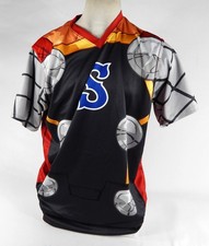 2023 Syracuse Mets Denyi Reyes #68 Game Used Signed Red Jersey Marvel Thor 48 23