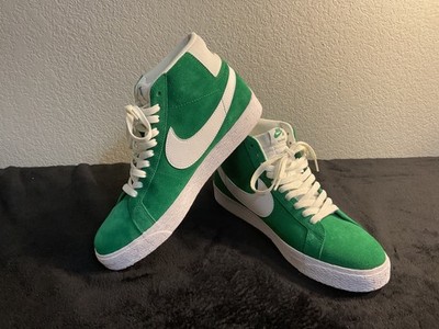 Nike SB Zoom Blazer Mid Pine Green/White 864349 311 (Size 10) Original Box 