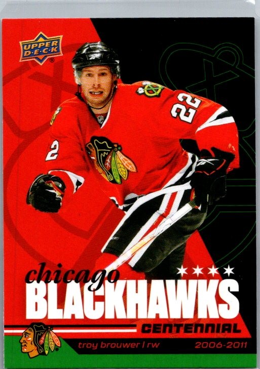 Troy Brouwer 2025-26 Upper Deck Chicago Blackhawks Centennial Chicago Blackhawks