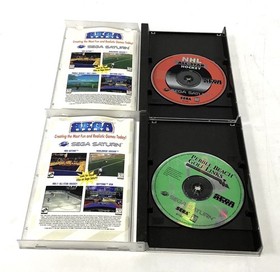 Christmas NiGHTS Sega Saturn 3D Controller NHL Pebble Beach Game Lot