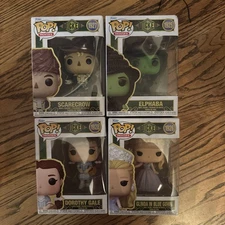 Funko Pop! Wicked: For Good Lot Dorothy Gale Scarecrow Glinda Blue Gown Elphaba