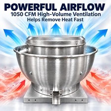 Metal Roof Exhaust Fan IP54 Hood Fan 1050/1600/2200CFM For Restaurant Food