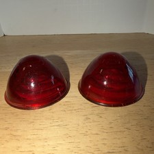 2 Vintage Yankee Metal Products Red Brake Light Lens No. 20-28-84-86-87-89 2 Vintage Yankee Metal Products Red Brake Light Lens No. 20-28-84-86-87-89