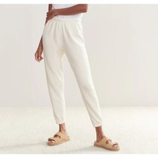 JENNI KAYNE Saturday Sweatpant Cream Elastic ...