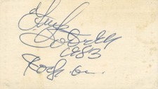 BO DIDDLEY - AUTOGRAPH SENTIMENT SIGNED 1983