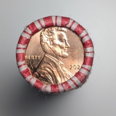 2024-D Lincoln Shield Cent Pennies Rolle Of 50 Handgehoben Münzen Denver - RK811