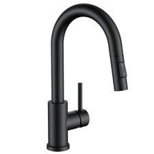Black Bar Sink Faucet for Kitchen Sink, Modern Single Handle Kitchen Faucet w...