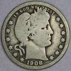 1908 Barber Silver Quarter 25C - G