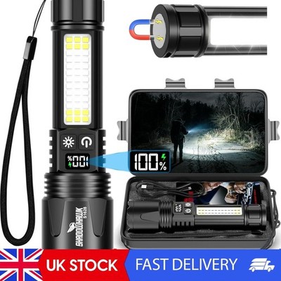 Leistungsstarke USB-C wiederaufladbare Taschenlampe mit LCD-Display - Outdoor & taktischer Einsatz