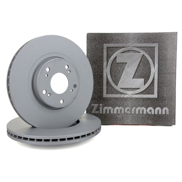 Zimmermann Bremsscheiben Satz FüR Honda Accord Viii 2.0I 2.4I 2.2 I-Dtec Vorne-image