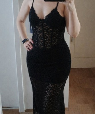 Fashion Nova Kleid Dress Schwarz S