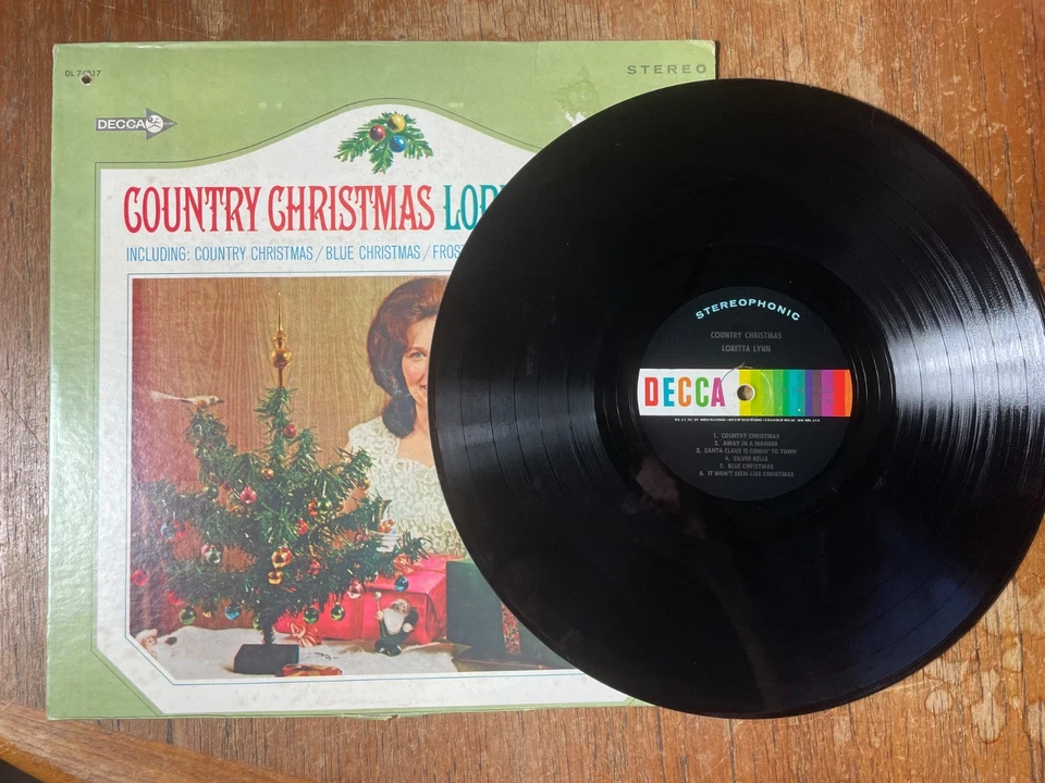 Loretta Lynn – Country Christmas LP Vinyl 1966 Stereo VG/G+ Foto 2 de 4