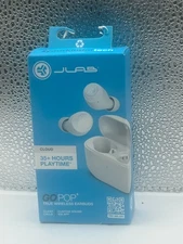 JLab Go POP+ True Wireless Bluetooth Earbuds, iOS, Android, Headphones