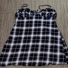 Target Wild Fable Blue Plaid Mini Cami Dress
