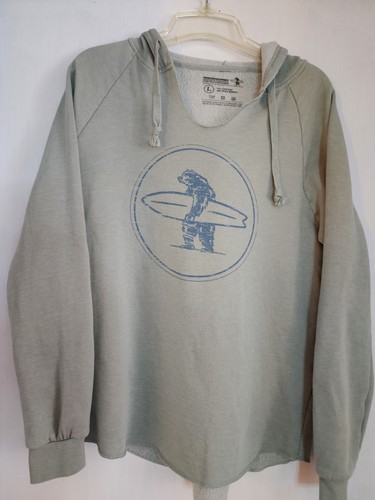 Everyday California Men’s Hoodie Size Large Green Surf Bear Pullover