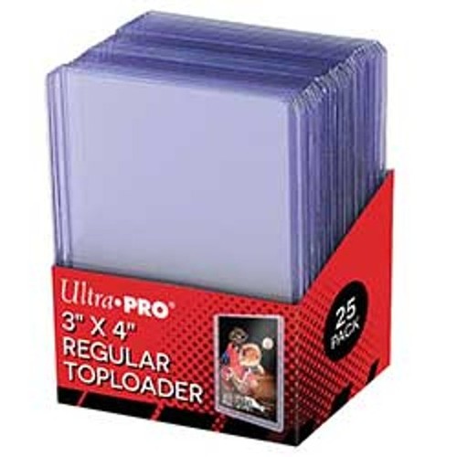 Ultra Pro 3" x 4" Regular Top Loaders Pack Of 25 11 Gauge Card Protector New