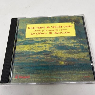Louis Vierne Vincent D'Indy Cello Piano Works CD 1991 Timpani Classical