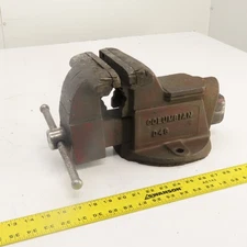 Columbian D46 6" Steel Jaw Stationary Machinist Bench Vise 7" Open USA Made