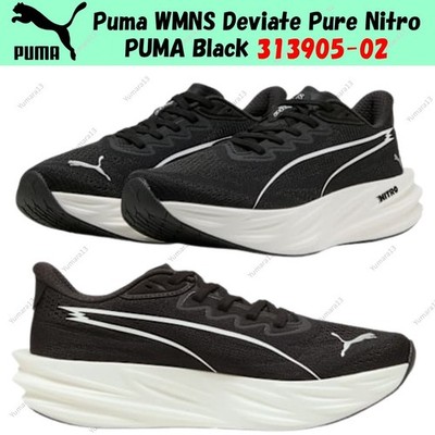 Puma WMNS Deviate Pure Nitro PUMA Black 313905-02 Women's Size