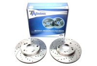 TA Technix Sport Bremsscheiben Satz VA FüR Honda Civic Vii+Vii Stufenhheck