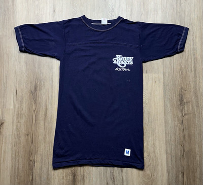 Kenny Rogers US Tour Men’s Vintage Navy Blue Country Music Band T-Shirt  Medium