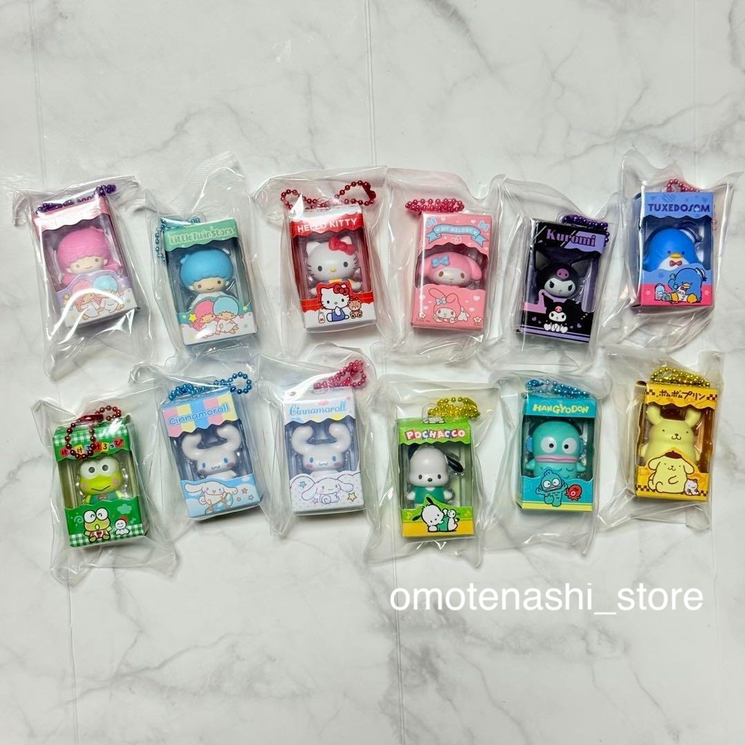 Sanrio Choco Box Figure Collection Keychain Complete Set of 12