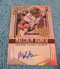 2015 Prizm Draft Picks Malcolm Agnew S Illinois Silver Rookie Autograph #215 (12