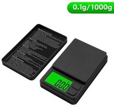 1000g X 0.1g - Digital Gram, Food, Jewelry, Ounces/Grains Scale with Backlit LCD