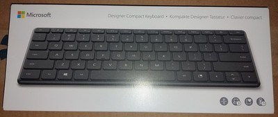 Microsoft Designer Compact Bluetooth Tastatur , schwarz, kabellos, Funktastatur