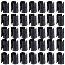 Apoulin 50Pack Wire Shelf Clips - 25 Pairs Shelving 50Pack, Black