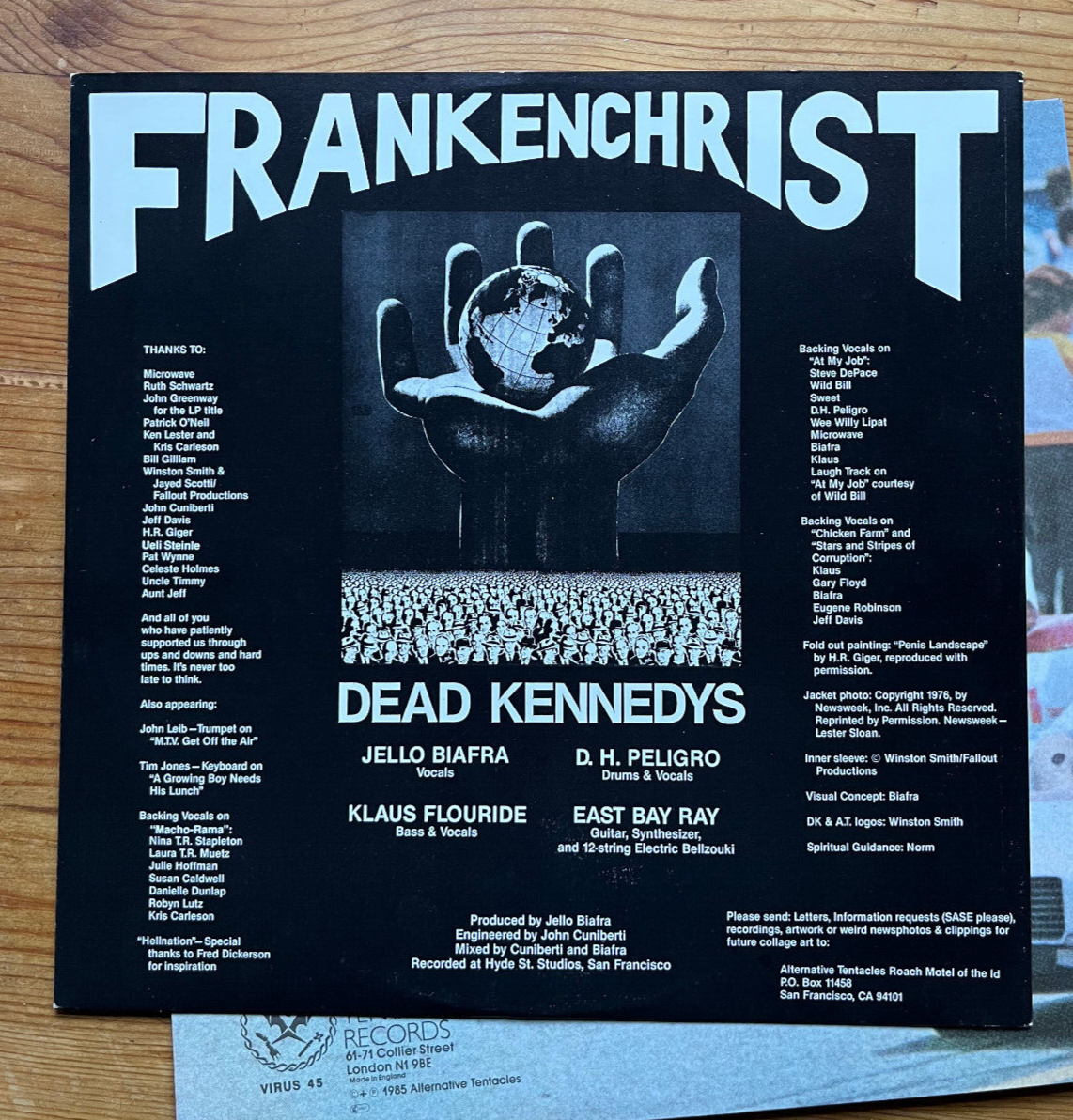 Dead Kennedys - Frankenchrist + poster | eBay