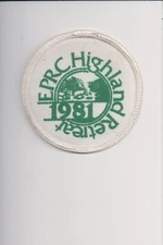 1981 EPRC Highland Retreat patch