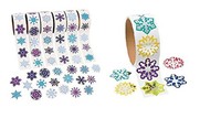700 Snowflake Stickers (7 Rolls Of 100 Ea) Winter Holiday Crafts Scrapbooking... on sale 700 Snowflake Stickers (7 Rolls Of 100 Ea) Winter Holiday Crafts Scrapbooking... on sale