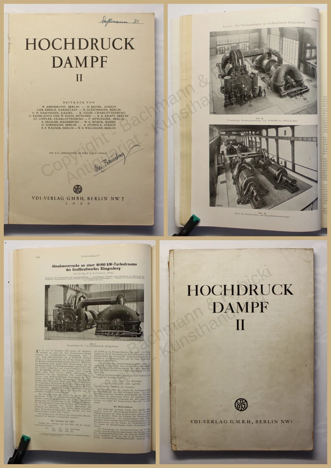 Abendroth Hochdruckdampf II 1929 Technik Handwerk Geschichte Entwicklung xy - Bild 1 von 1