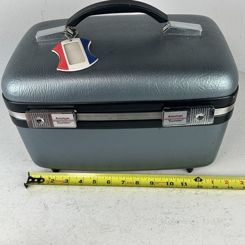 Bagaglio a mano vintage American Touriste treno trucco cosmetico beauty case - Foto 4 di 15