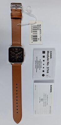 Casio MTP-M305L-1A Moon Phase Quartz Brown Leather Band