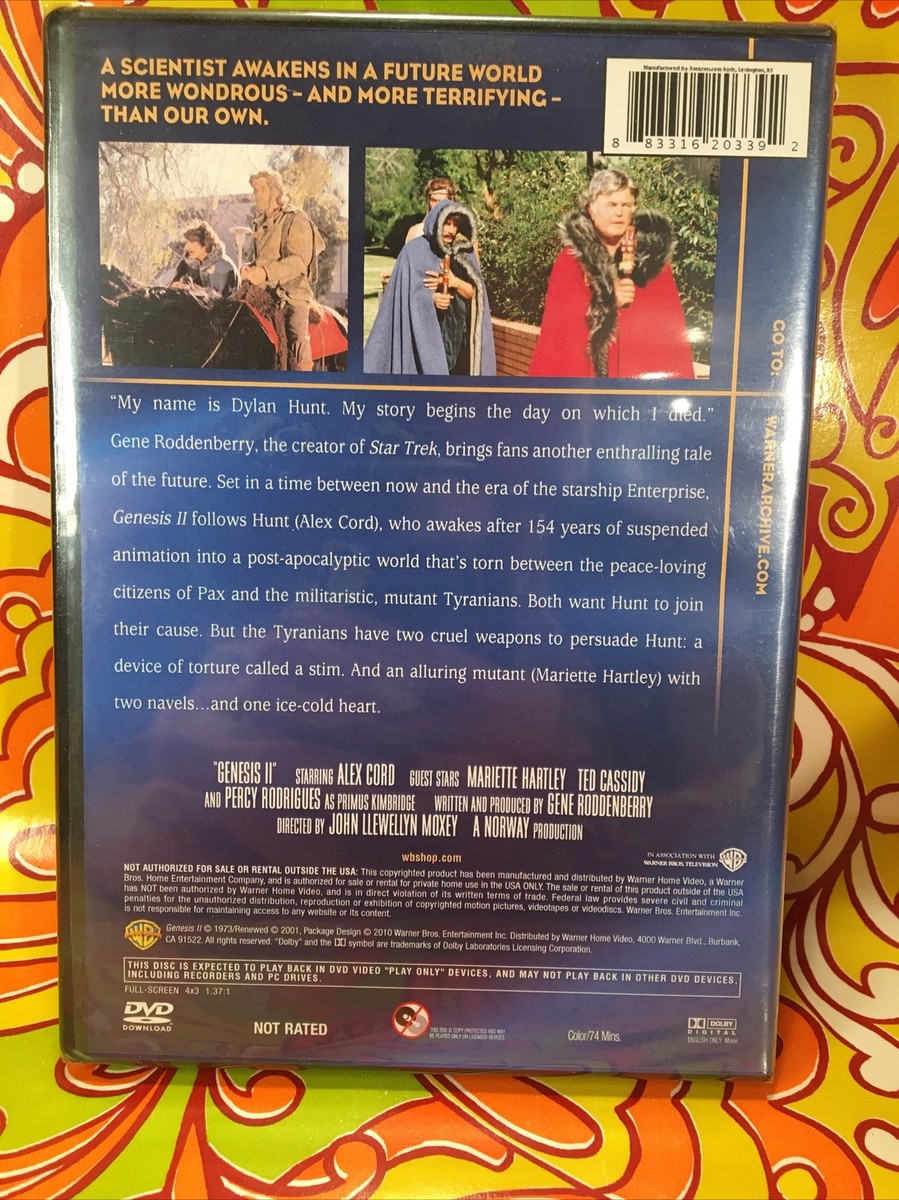 Genesis II DVD - Mariette Hartley, Alex Cord, John Llewellyn