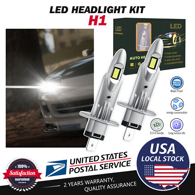 2X H1 LED Headlight Bulb Kit High Low Beam 6000K 20000lm For Kia Sorento 12-2013