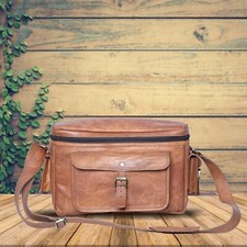 vintage handmade messenger leather satchel bag for All camera, DSLR, SLR Lens
