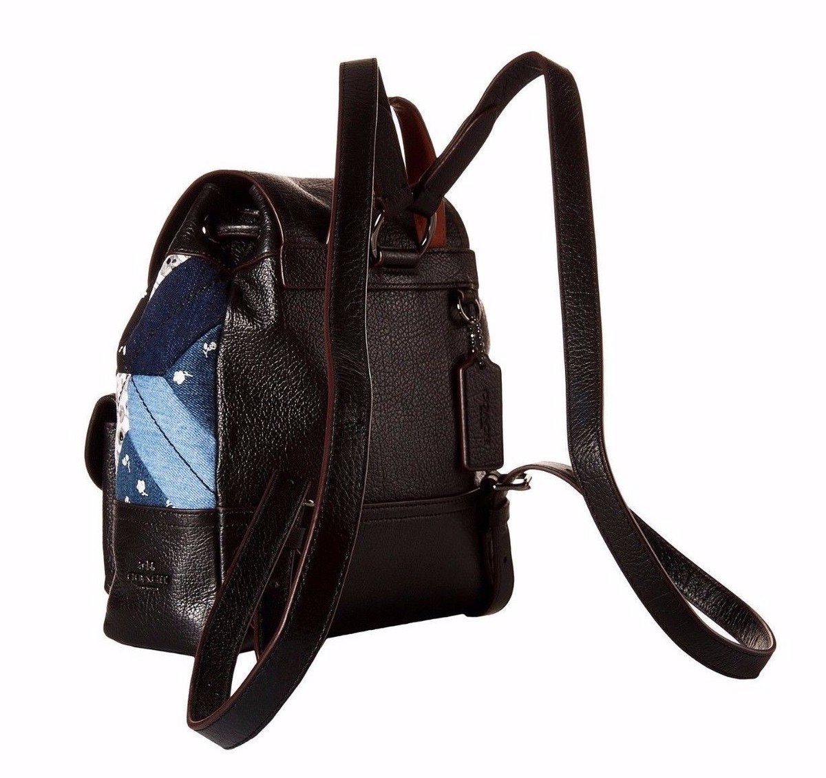 Coach Patchwork Turnlock Rucksack Backpack 37743 Canyon