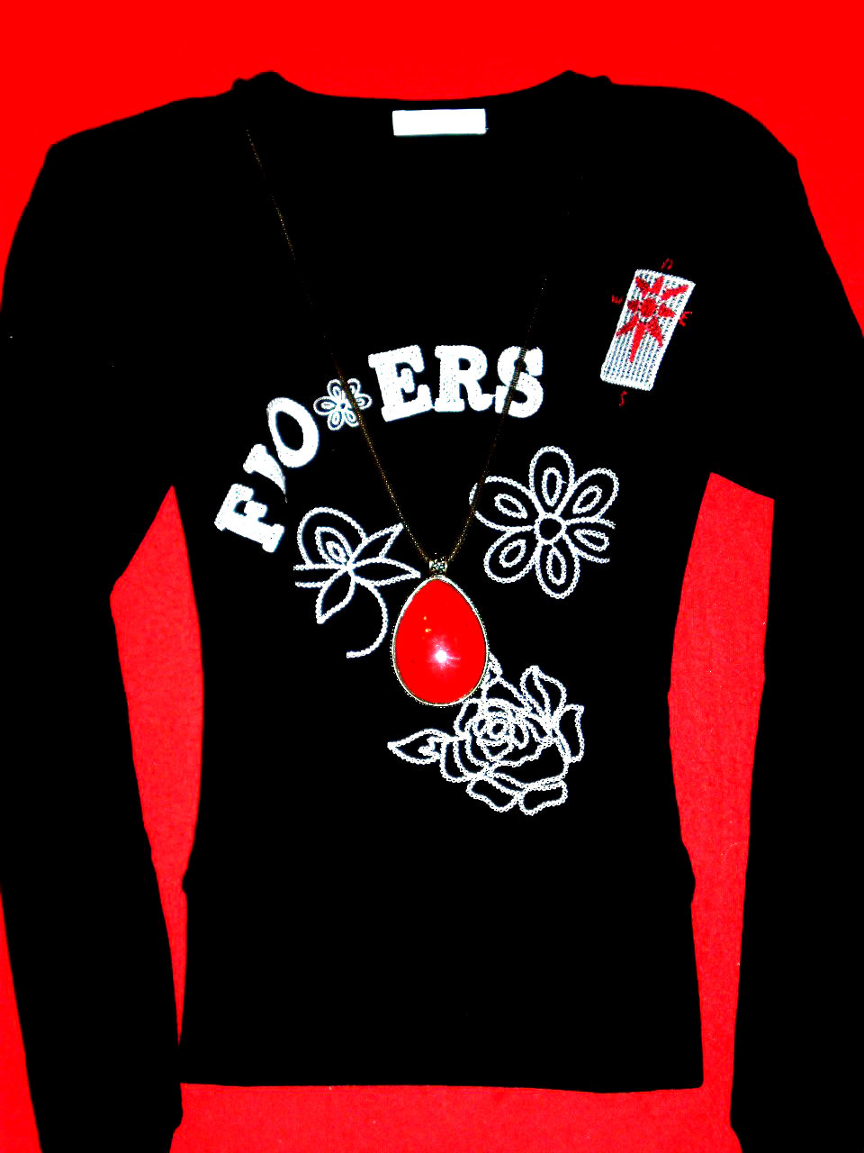 PROMOD SHIRT LONG SLEEVE FLORAL SWEATSHIRT HIPPIE BoHo BLOGGER S M 36 38 TOP
