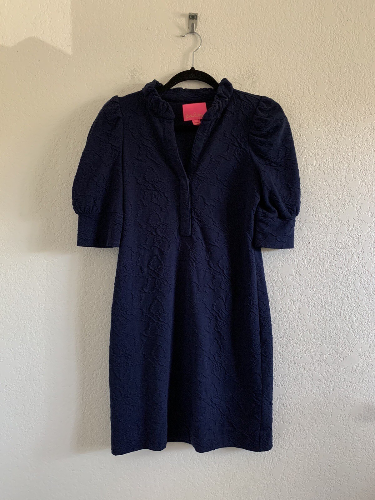 Lilly Pulitzer Elsey Textured PuffSleeve Mini Dress Women’s Size XS