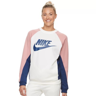 nike color block crewneck