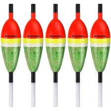 5pcs Fishing Floats Balsa Wood Slip Bobbers, Fishing Bobbers Stick Slip Bobber
