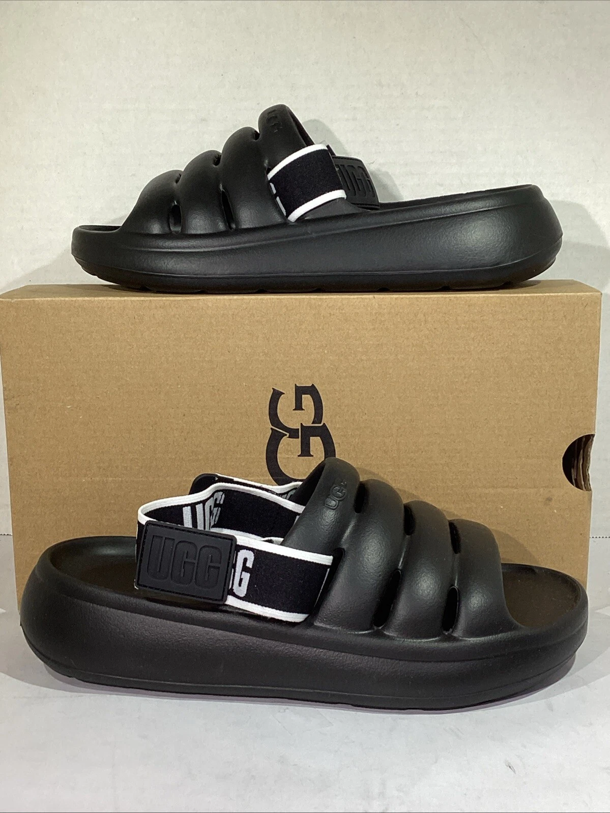 Sandali UGG donna taglia 6 EU 37 neri sportivi Yeah AJ 175