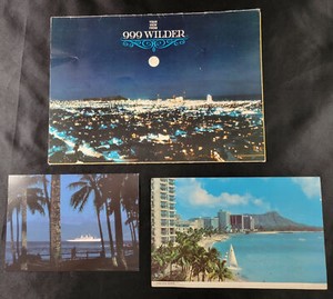 1964 Promo Brochure & Postcards 999 Wilder Condo Honolulu Hawaii Vintage