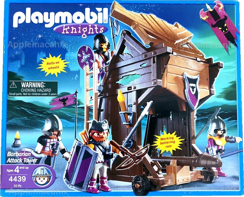 Playmobil 4439 Barbarian Assault Tower Knights Attack Tower